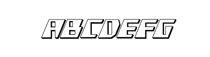 X-Racer 3D Regular  Free Fonts Download