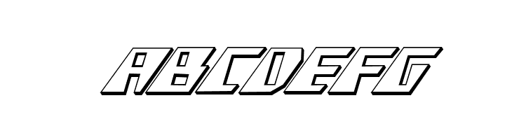 X-Racer 3D Italic  Free Fonts Download