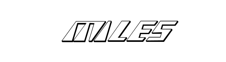 X-Racer 3D Italic  Free Fonts Download