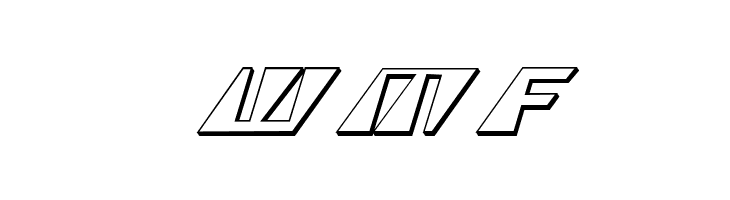 X-Racer 3D Italic  Free Fonts Download