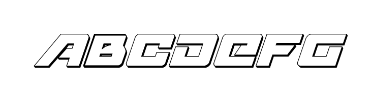 Aircruiser 3D Italic  Free Fonts Download