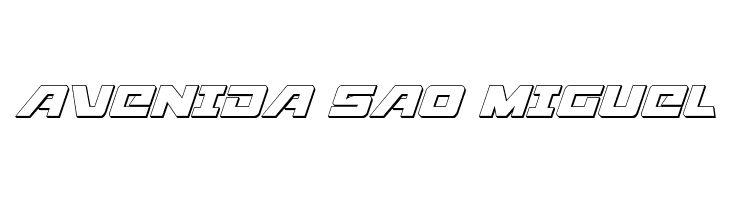 Aircruiser 3D Italic  Free Fonts Download