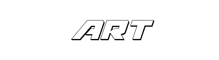 Aircruiser 3D Italic  Free Fonts Download