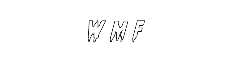 Bloodlust Outline Italic  Free Fonts Download