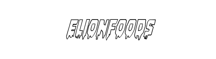 Bloodlust Outline Italic  Free Fonts Download