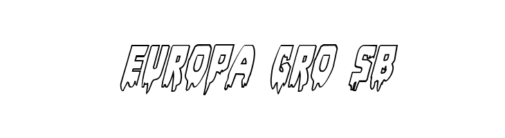 Bloodlust Outline Italic  Free Fonts Download