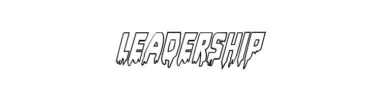 Bloodlust Outline Italic  Free Fonts Download