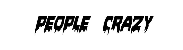 Bloodlust Expanded Italic  Free Fonts Download