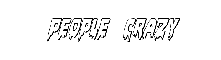 Bloodlust 3D Italic  Free Fonts Download