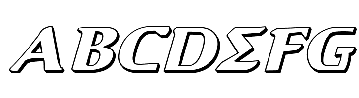 Aegis 3D Italic  Free Fonts Download