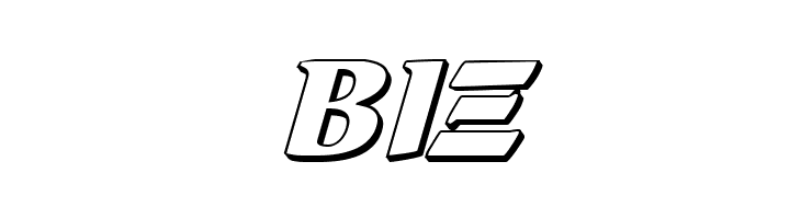 Aegis 3D Italic  Free Fonts Download