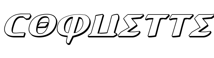 Aegis 3D Italic  Free Fonts Download