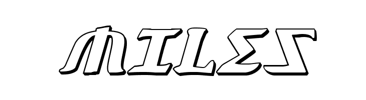 Aegis 3D Italic  Free Fonts Download