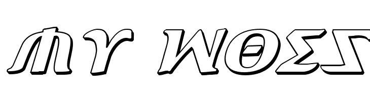 Aegis 3D Italic  Free Fonts Download