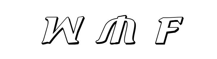 Aegis 3D Italic  Free Fonts Download