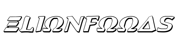 Aegis 3D Italic  Free Fonts Download