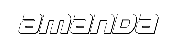 Ozda 3D Italic  Free Fonts Download