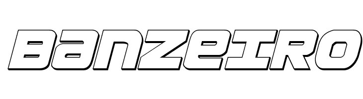 Ozda 3D Italic  Free Fonts Download