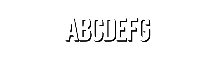 ABCDEFG Eclipse Font