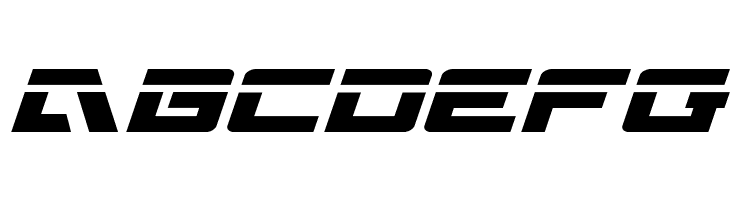 Wildcard Laser Italic  Free Fonts Download