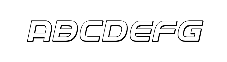 Federal Service 3D Italic  Free Fonts Download