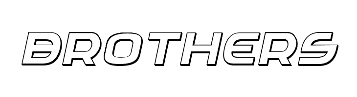 Federal Service 3D Italic  Free Fonts Download