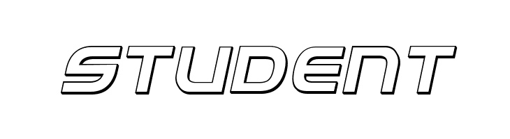 Federal Service 3D Italic  Free Fonts Download