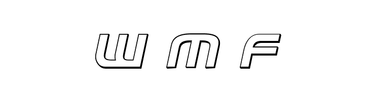 Federal Service 3D Italic  Free Fonts Download
