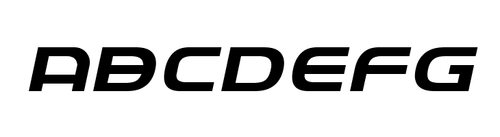 Federal Service Expanded Italic  Free Fonts Download