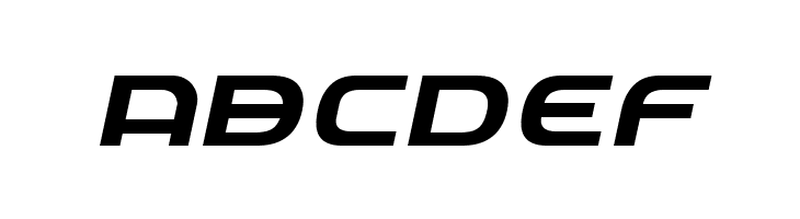 Federal Service Expanded Italic  Free Fonts Download