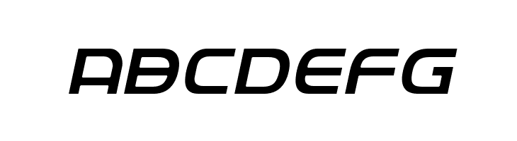ABCDEFG Federal Service Light Italic Font