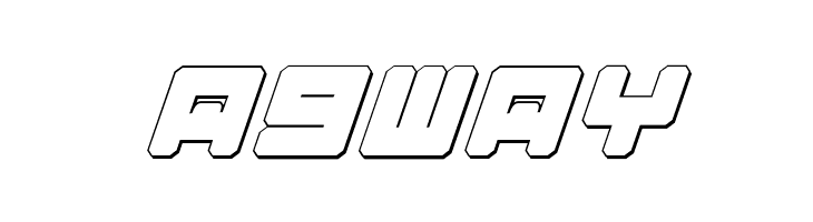 Omega-3 3D Italic  Free Fonts Download