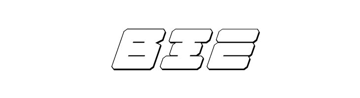 Omega-3 3D Italic  Free Fonts Download