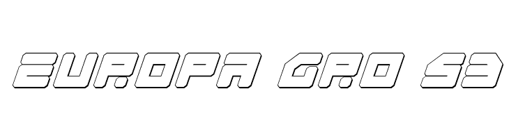 Omega-3 3D Italic  Free Fonts Download