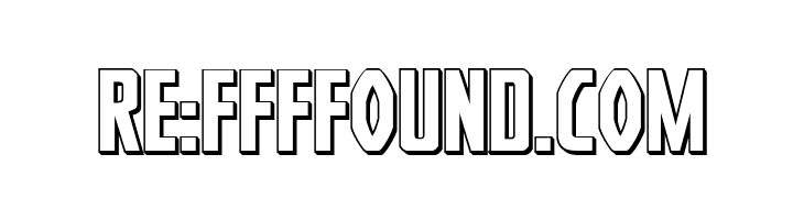 Heroes Assemble 3D Regular  Free Fonts Download