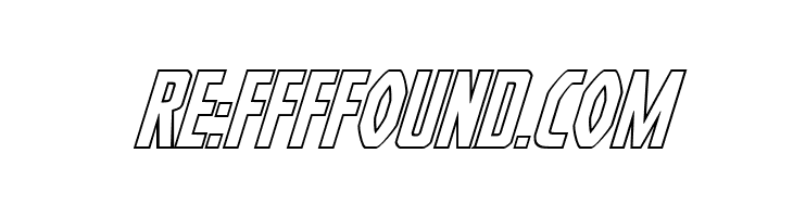 Heroes Assemble Outline Italic  Free Fonts Download