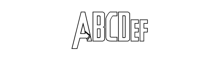 Heroes Assemble Outline Regular  Free Fonts Download