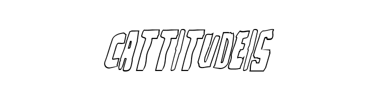 Zakenstein Outline Italic  Free Fonts Download