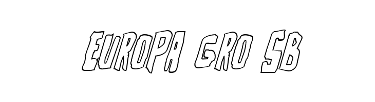 Zakenstein Outline Italic  Free Fonts Download