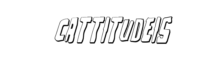 Zakenstein 3D Italic  Free Fonts Download