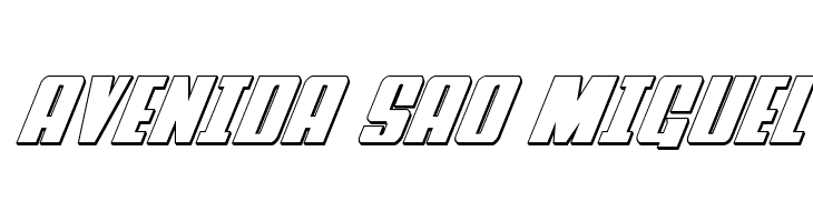 Power Lord 3D Italic  Free Fonts Download