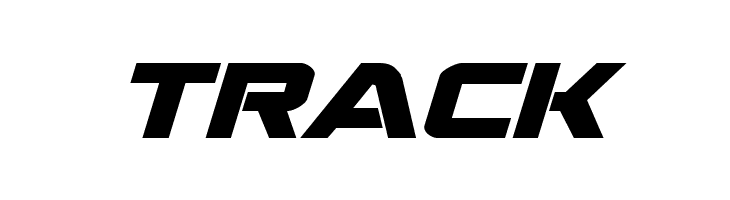 TRACK Praetorian Bold Expanded Italic Font