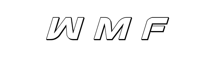 Praetorian 3D Italic  Free Fonts Download