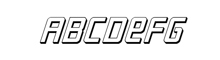 Crixus 3D Italic  Free Fonts Download