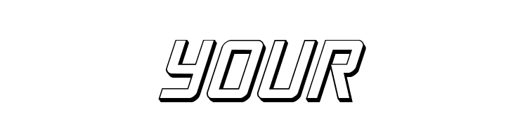 your Crixus 3D Italic Font