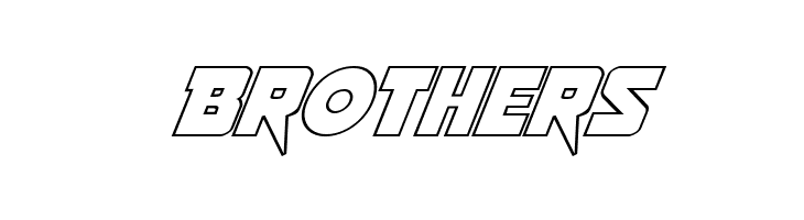 Pistoleer Outline Italic  Free Fonts Download