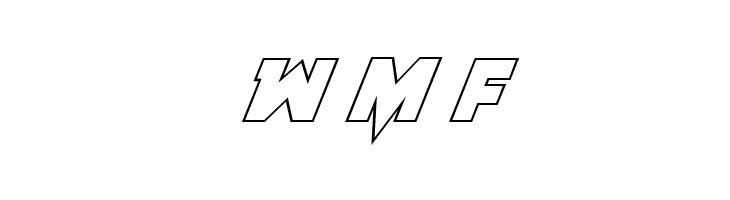 Pistoleer Outline Italic  Free Fonts Download