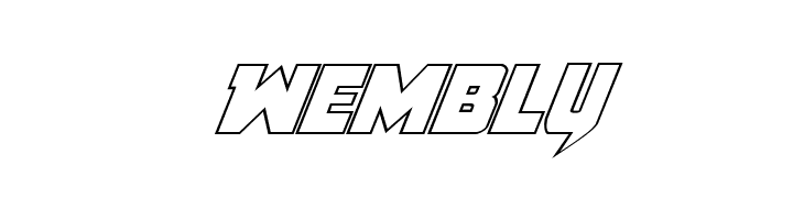 Pistoleer Outline Italic  Free Fonts Download