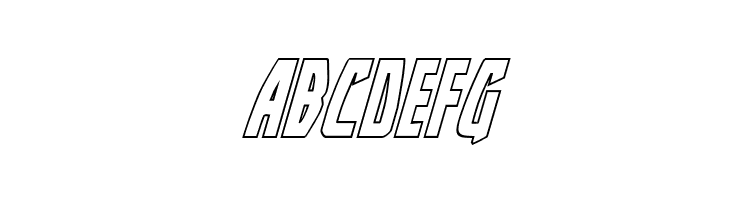 Yankee Clipper Outline Italic  Free Fonts Download