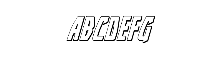 Yankee Clipper 3D Italic  Free Fonts Download